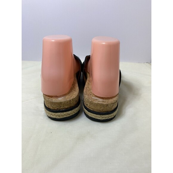 ADRIENNE VITTADINI SPORT POMMERY FAUX LEATHER WOMEN’S SANDALS Size 9 Black - Picture 5 of 9